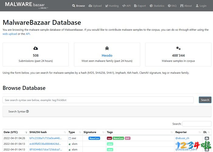 MalwareBazaar