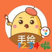 手绘插画设计logo图标