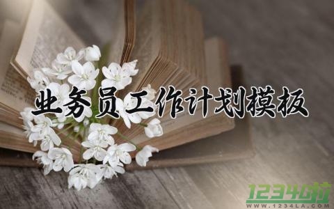 业务员工作计划模板 业务员的工作计划模板怎么写  (14篇）