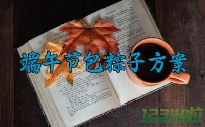 端午节包粽子方案 端午节包粽子方案及流程 (17篇）