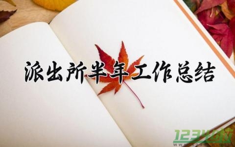 派出所半年工作总结范文 派出所半年工作总结及下半年计划8篇