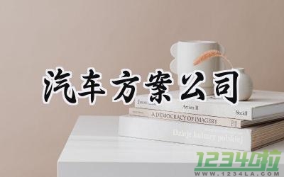 汽车方案公司 公司的汽车方案怎么写（12篇）