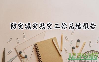 防灾减灾救灾工作总结报告范文（13篇）