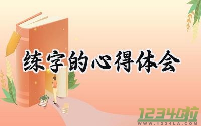 练字的心得体会600字范文 (9篇）